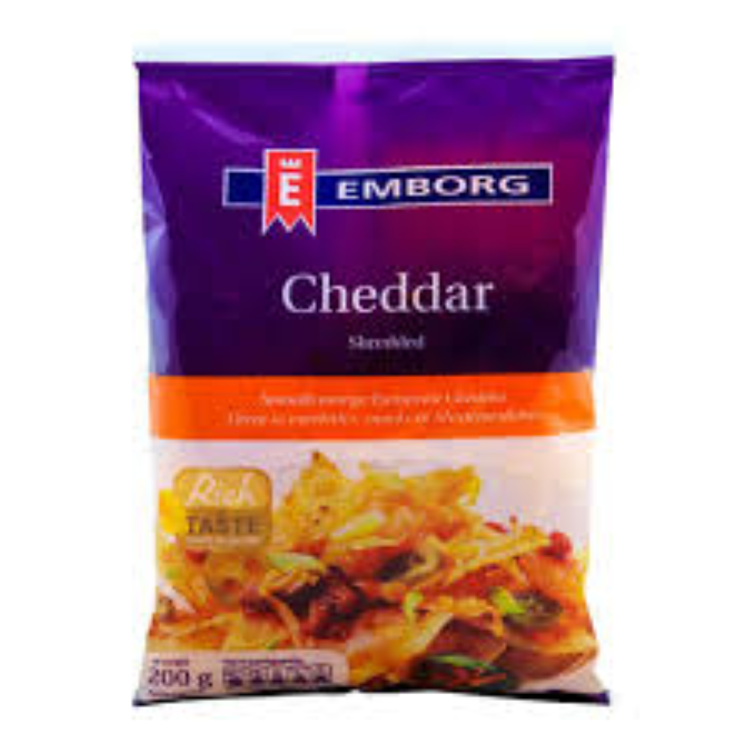 EMBORG CHEDDAR SHREDDED 200G